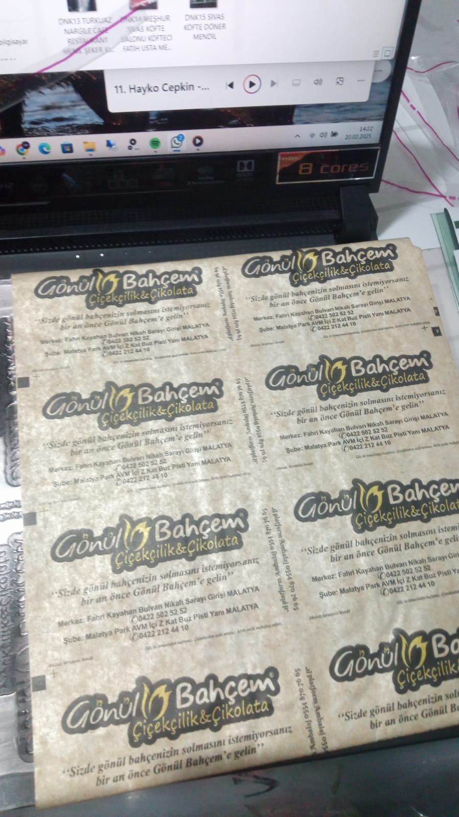  GÖNÜL BAHÇEM ÇİÇEKÇİLİK ÇİKOLATA 